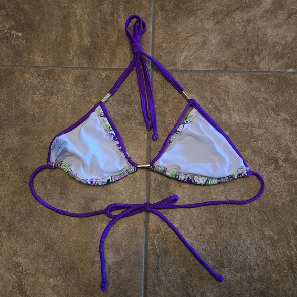 Multicolored Print Venus Bikini Top - Picture 2 of 3